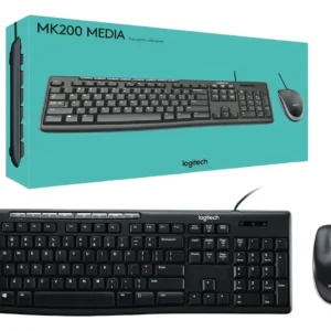 KIT TECL+MOUSE USB MK200 CINZA LOGITECH