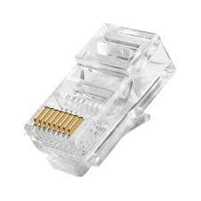 CONECTOR RJ45 MACHO CAT-5E PARA REDES ETHERNET VAZADO