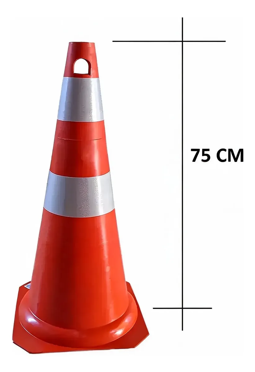 CONE DE SINALIZAÇÃO REFLETIVO - Imagem 2
