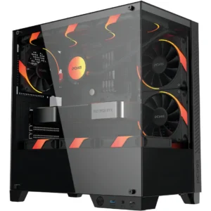 GABINETE GAMER PCYES FORCEFIELD TWR BLACK VULCAN - GFFTWRBV
