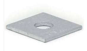 ARRUELA QUADRADA 38x38x3mm FURO 14mm AZF