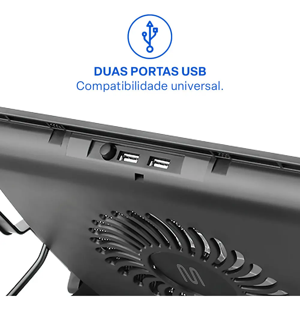 BASE COOLER P NOTEBOOK 1 VENT 4 NIVEIS - Imagem 4