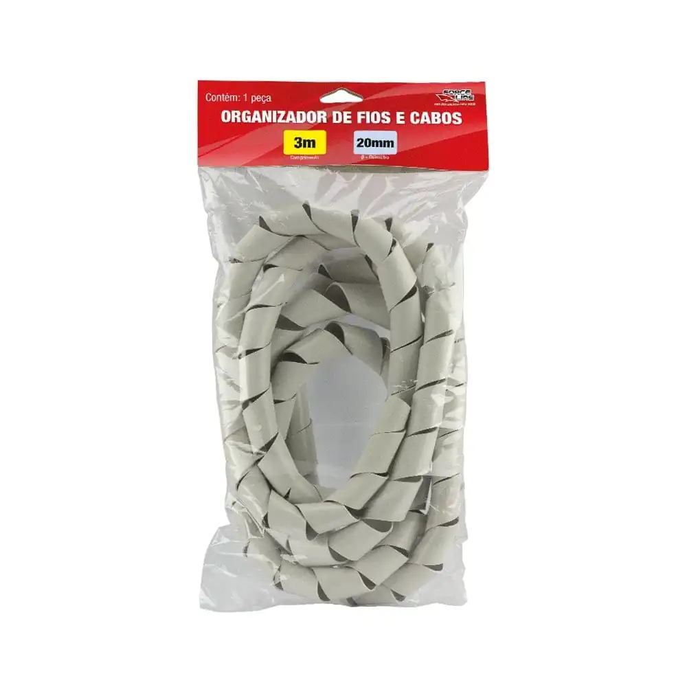 ORGANIZADOR DE CABOS ESPIRAL 20MMX1,5MM PT 3,0M