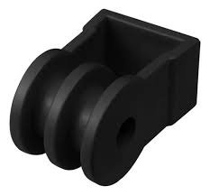 ISOLADOR 2 RANHURAS PRETO MICRO