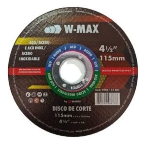 DISCO DE CORTE AÇO E AÇO INOX  115 x 1,0 x 22,23mm