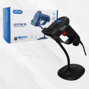 LEITOR DE CODIGO DE BARRAS COM FIO KNUP KP-1017