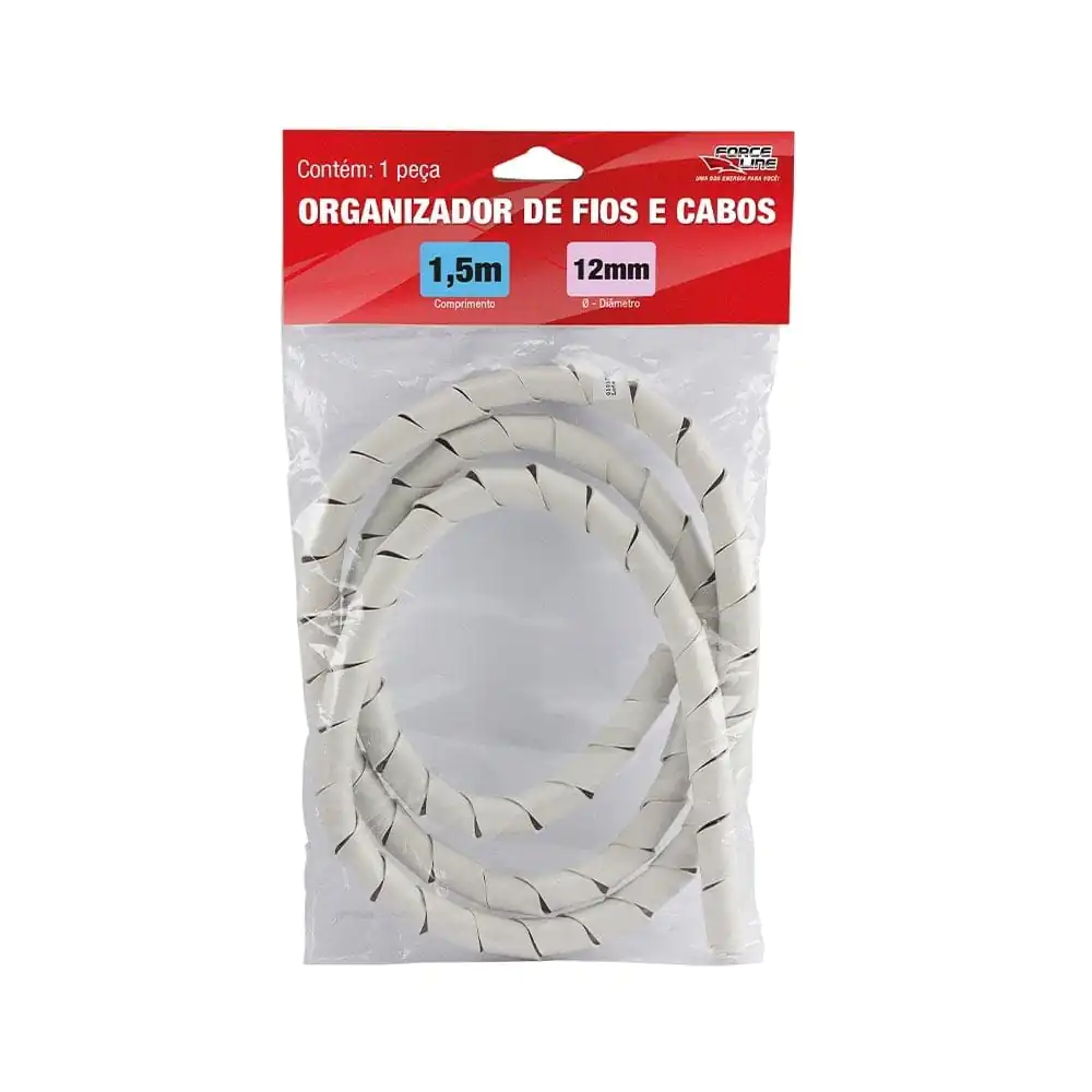 ORGANIZADOR DE CABOS ESPIRAL 12MMX1,1MM BR 1,5M
